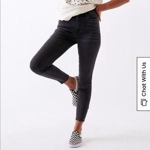 Pacsun High-Rise Black Skinny Jeans, Size 25